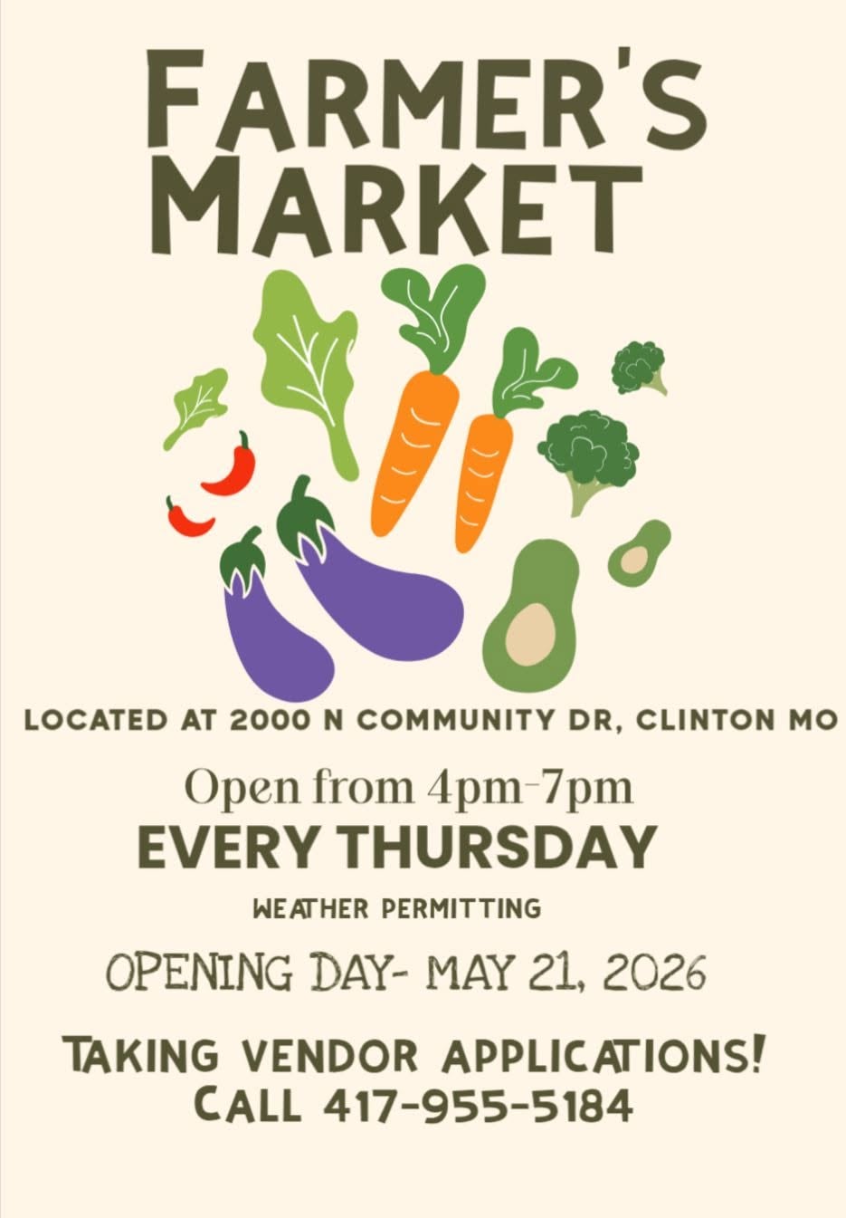 Clinton MO Farmers Market